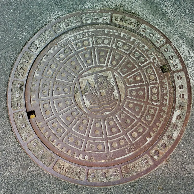 Manhole cover in Denmark