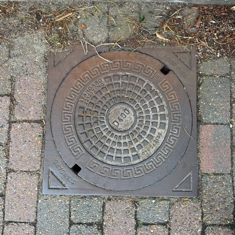 Manhole cover in Billund, Denmark