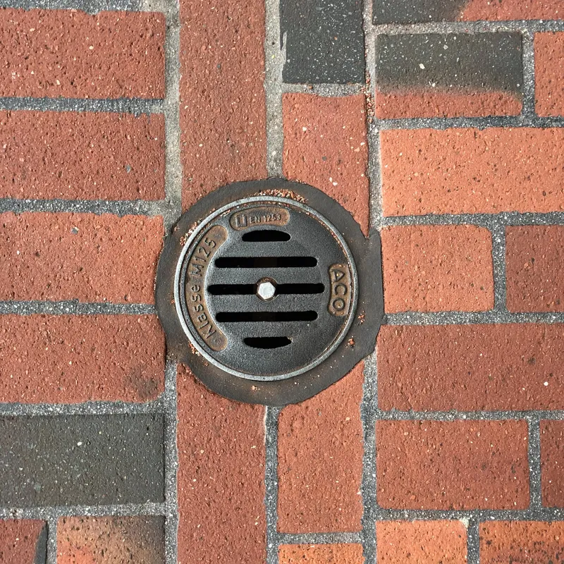Manhole cover in Hamburg, Germany