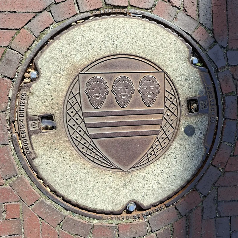 Manhole cover in Stadtlohn, Germany