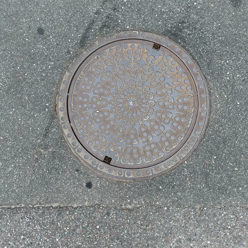 Manhole cover in Billund, Denmark