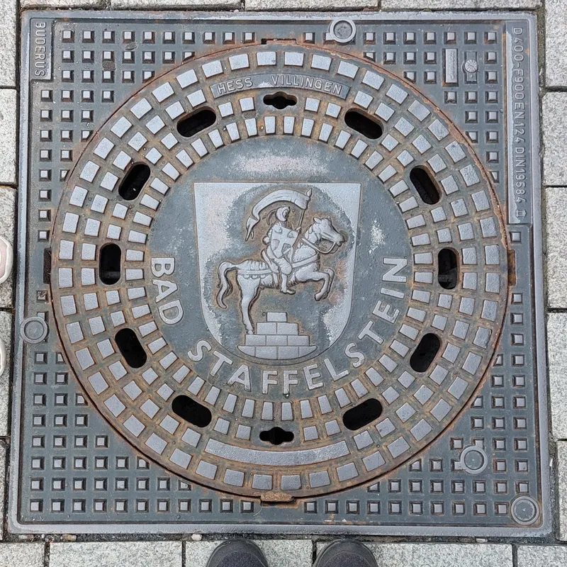 Manhole cover in Bad Staffelstein, Germany