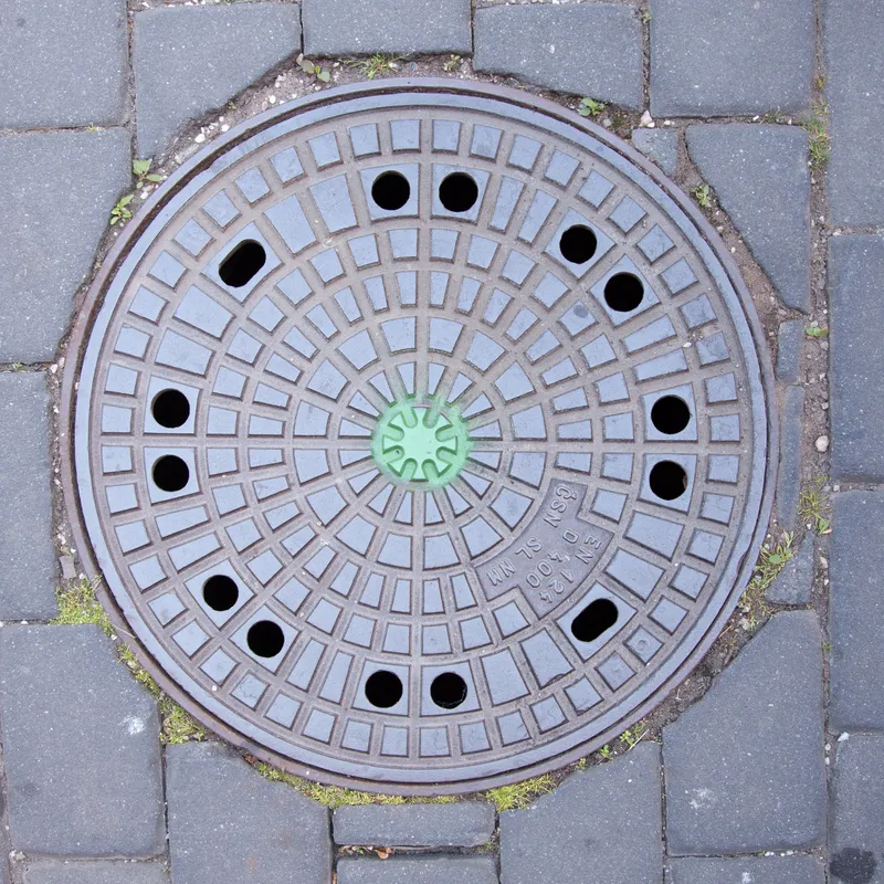 Manhole cover in Hostinné, Czechia