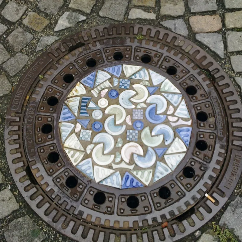 Manhole cover in Selb, Germany