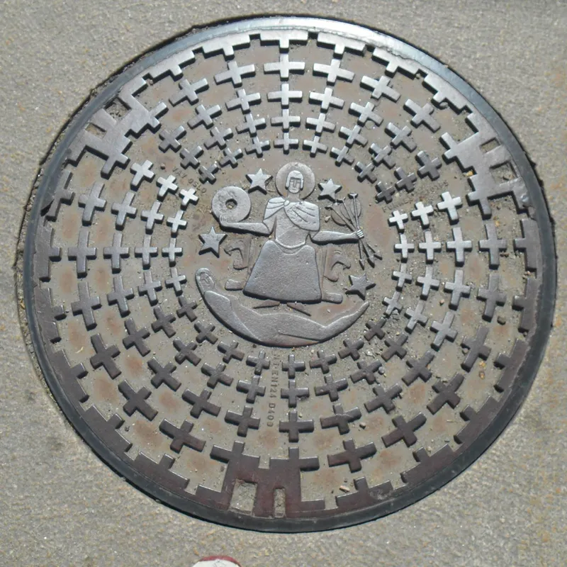 Manhole cover in Oslo, Norway