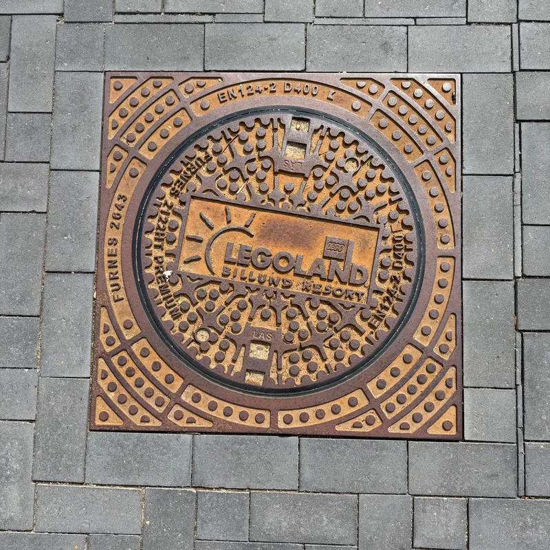 Manhole cover in Billund, Denmark