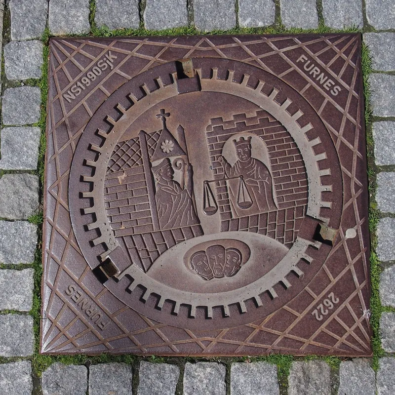 Manhole cover in Germany