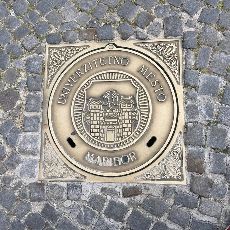 Manhole cover in Maribor, Slovenia