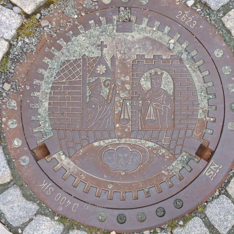 Manhole cover in Trondheim, Norway