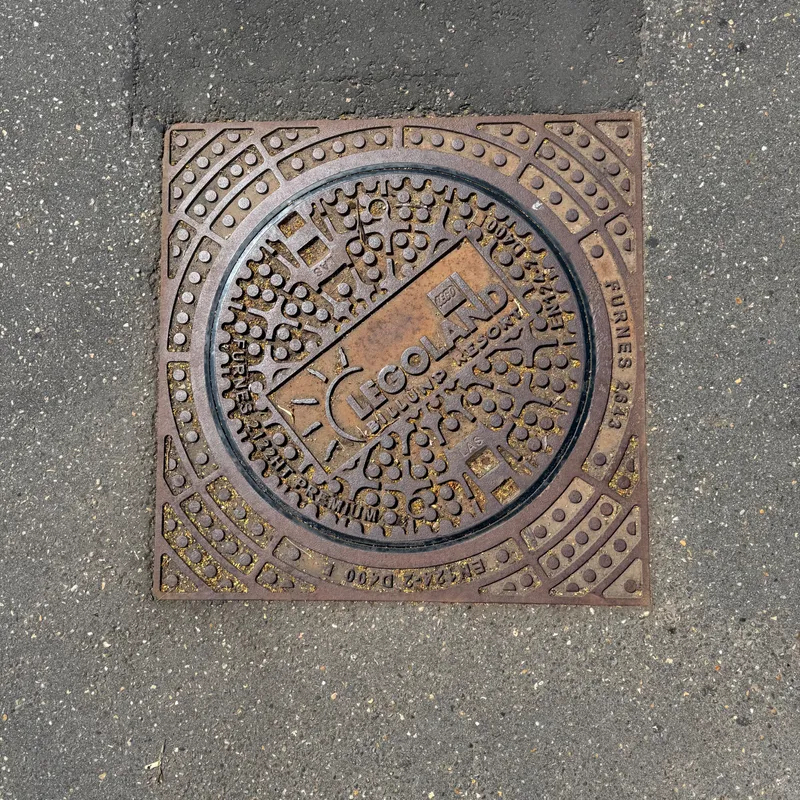 Manhole cover in Billund, Denmark