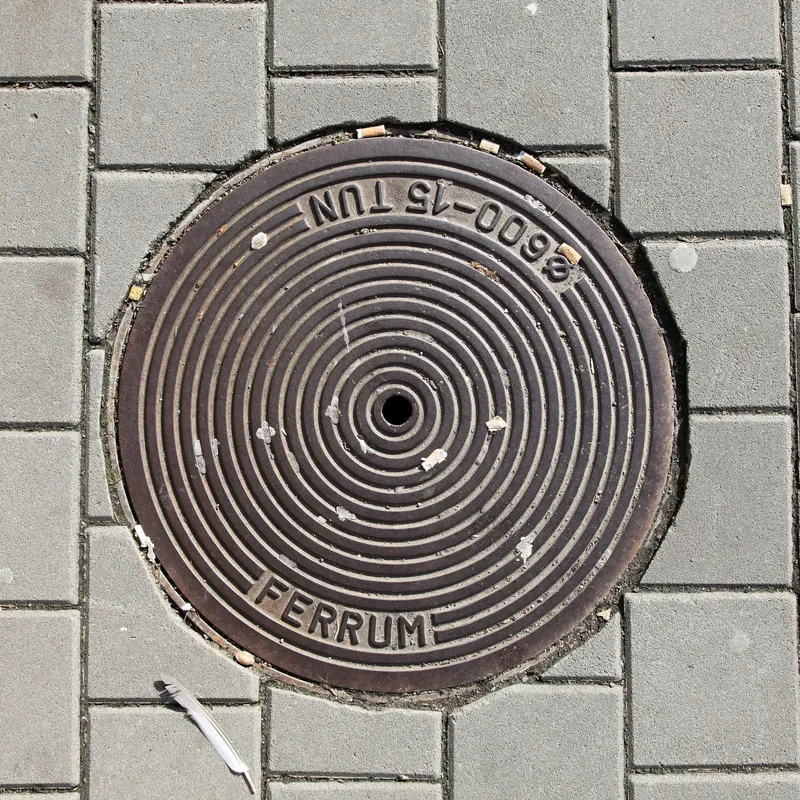 Manhole cover in Havířov, Czechia