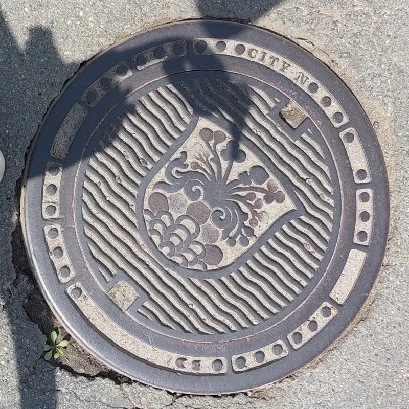 Manhole cover in Eg, Denmark